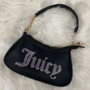 Juicy Couture Black and Gold Shoulder Bag
